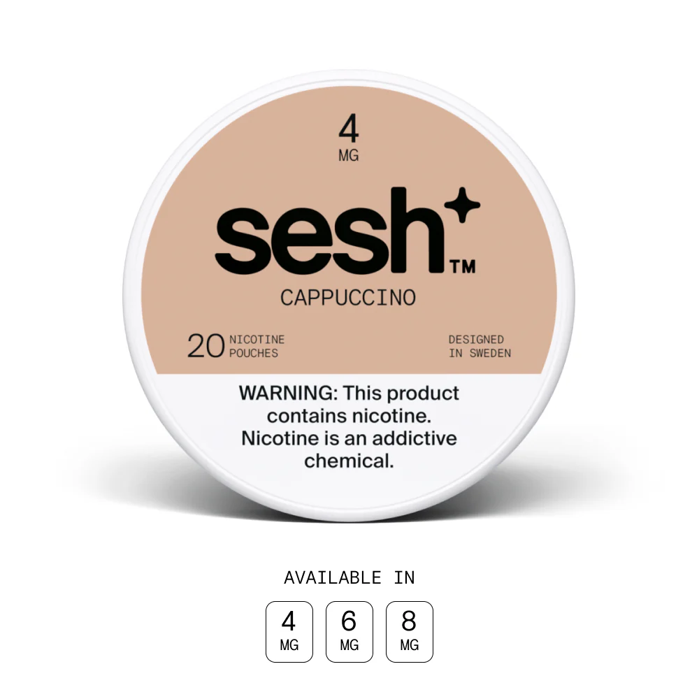 Sesh Cappuccino Nicotine Pouches available