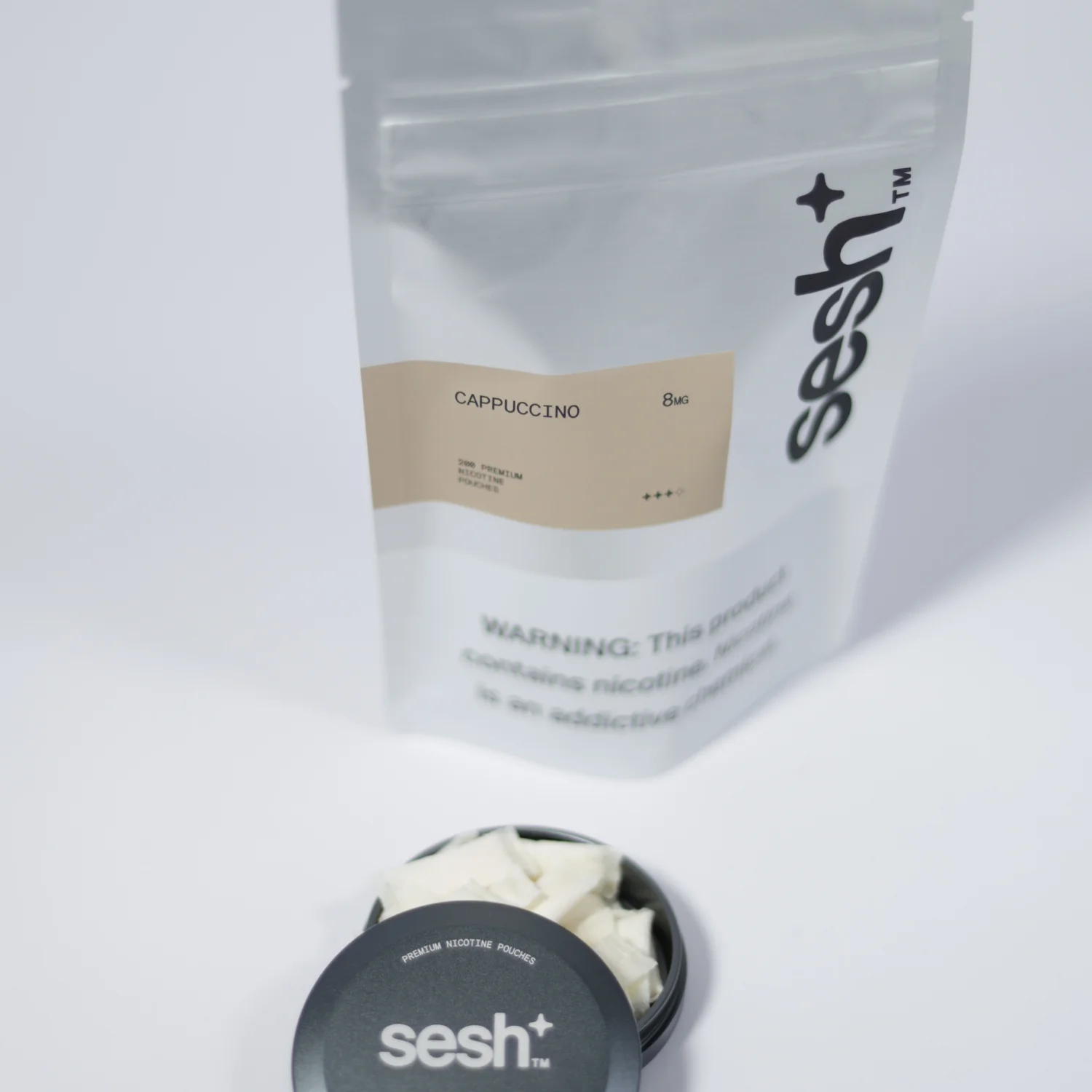 Sesh Cappuccino Refill Bag 200 Pouches 3