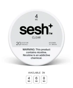 Sesh Clear Nicotine Pouches mg available